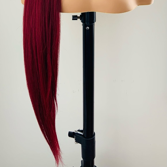 Very Pretty 36” Ombre Burgundy Lace Front Synthetic Wig - Picture 6 of 15